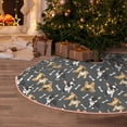 thumbnail image 5 of Sikiie Bulldog Print Nativity Christmas Tree Skirt, Jesus Christian Winter Holiday Tree Mat Decoration(30-48IN)48", 5 of 6