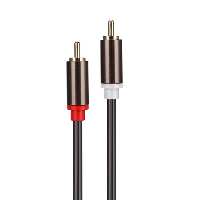 Cable adaptador de audio de 1,5 m para conector RCA macho a XLR macho, cable de conexión de PVC de doble fila