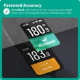 thumbnail image 3 of Báscula inteligente Greater Goods: báscula digital de baño con IMC, grasa corporal y masa muscular, sincronización Bluetooth y Wi-Fi con la app Weight Gurus, pantalla grande, capacidad de 200 kg, 3 of 5