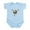 Sky Blue, variant on CafePress - Billiard Atom Infant Bodysuit - Baby Light Bodysuit, Size Newborn - 24 Months