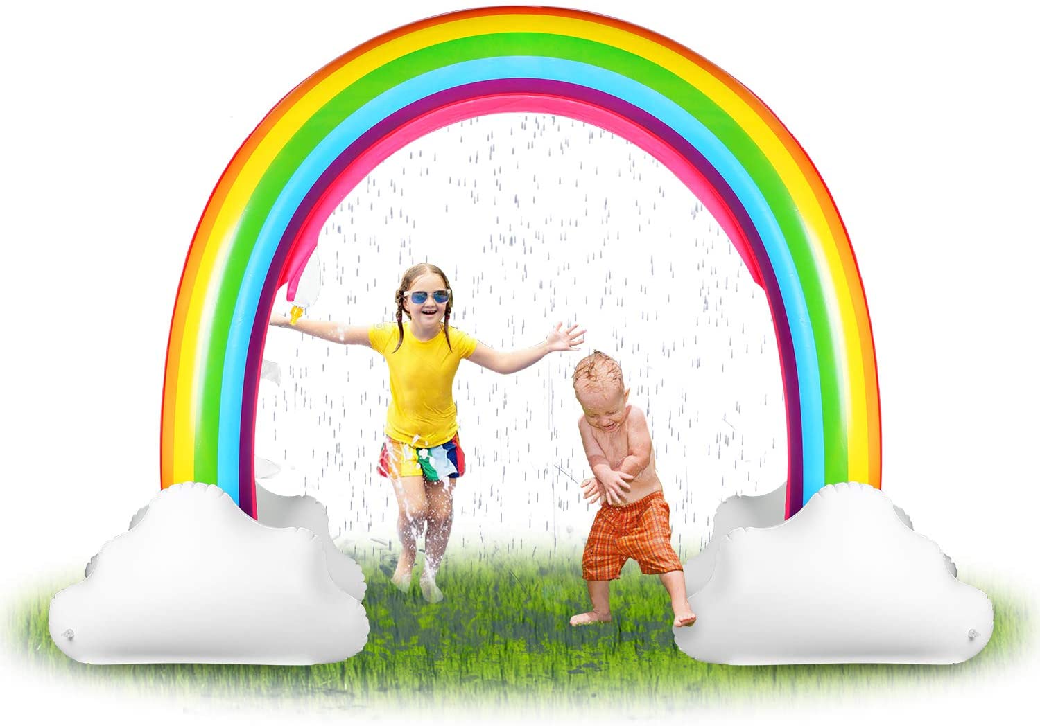 inflatable rainbow sprinkler walmart
