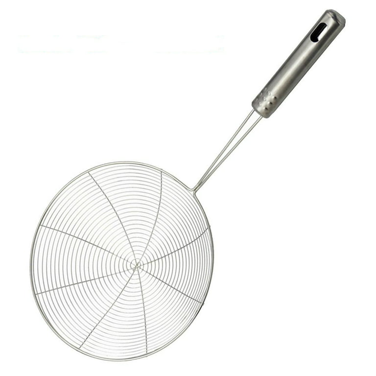 Spider Strainer, Skimmer Spoons, 6.3 Inch Spider Strainer Skimmer Ladle for  Cooking and Frying, Cooking Utensils Strainer Spoon with Wooden Handle