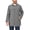 Gray Heather, variant on Men's Waterproof Mid-Length Trench Coat, Lightweight Long Rain Coat, Single Breasted Overcoat (Black Heather M)