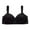Black, variant on QLEICOM Everyday Bras for Women, Women's Comfort Lift Wirefree Bra Comfortable Breathable Gathers No Rims Bra Cotton Thin Underwear Bras No Underwire Pink Cup 38/85BC