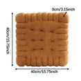 thumbnail image 6 of Chair Pad Biscuit Meditation Pillow Cookie Cushion Soft Plush for Couples Bedroom Balcony Decor, 6 of 7