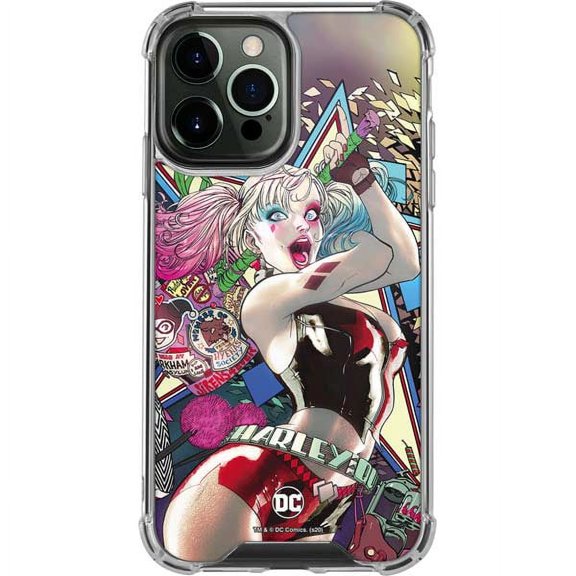 Skinit DC Comics Colorful Harley Quinn iPhone 13 Pro Max Clear Case