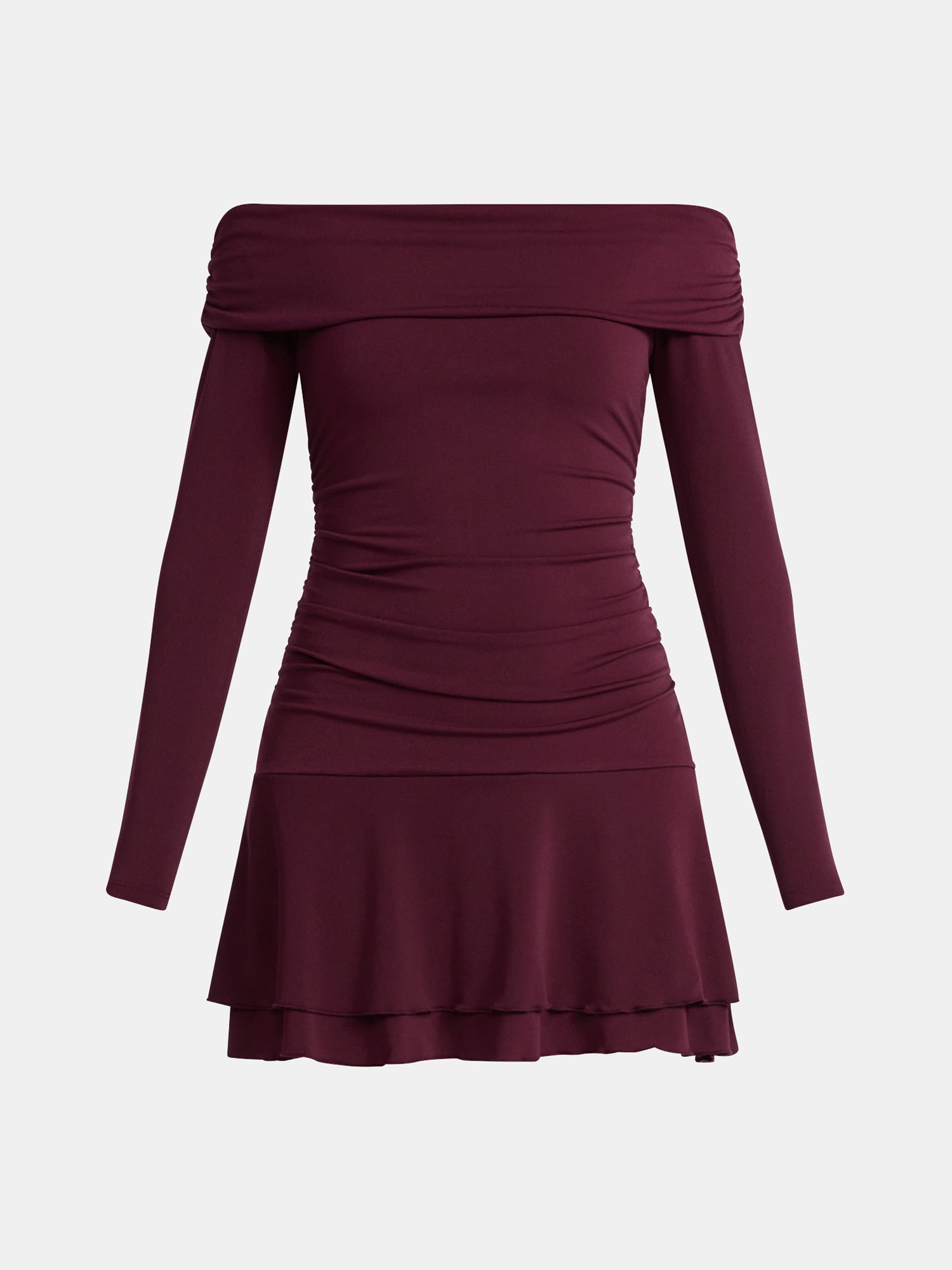 Madden NYC Women’s Drop Waist Dress with Long Sleeves, Sizes XXS-XXL