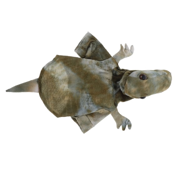 SEWCHICS Plush Dog Hoodie Cute Dinosaur Design Warm Plush Pet Clothes for Indoor Outdoor