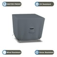 thumbnail image 4 of Square Patio Table Cover 12 Oz Waterproof 100% Weather Resistant Outdoor Square Table Cover with Air Pocket and Drawstrap for Snug Fit (Grey, 29" H x 46" W x 46" D), 4 of 7