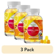 (3 pack) Phytoral Kids Omega 3 6 9 and DHA Gummies, Omega Fatty Acids for Brain and Immunity, 60 Count