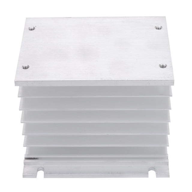 11 X 10 X 10 Cm Compact Size SSR Dissipation, Heat Sink, Aluminum Durable For Three Phase SSR