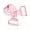 Basic Puller Pink, variant on 8-Tube Resistance Bands with Handles & Foot Pedals, Adjustable Tension Fitness Equipment for Full-Body Workout, Legs Arms Abs Training, Pink