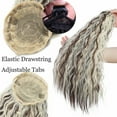 thumbnail image 6 of Benehair Real Thick Clip in Ponytail Hair Extensions 100% Natural Drawstring Long Corn Wavy Pony Tails Wrap on Kinky Wavy Ponytail Hair Extension for Women Coffee Brown&Bleach Blonde, 6 of 8