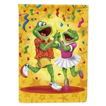 Carolines Treasures APH3874GF Frog Swing Dancing Flag Garden Size  Small multicolor