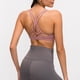 thumbnail image 3 of Sujetador de yoga a prueba de golpes Push Up Fitness espalda hermosa deporte atlético sujetador deportivo sin montura para mujer rosa XL, 3 of 7
