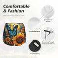 thumbnail image 4 of Daiia Colorful Cloud Butterfly Sunflower Pattern Women's 2 in 1 Running Shorts - Lightweight Athletic Workout Gym Yoga Shorts Liner with Phone Pockets-XX-Large, 4 of 7