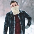 thumbnail image 3 of Fleece Neck Warmer Unisex Solid Color Neck Warmer Fleece Knitted Scarves Warmer Fashion Scarf, 3 of 3