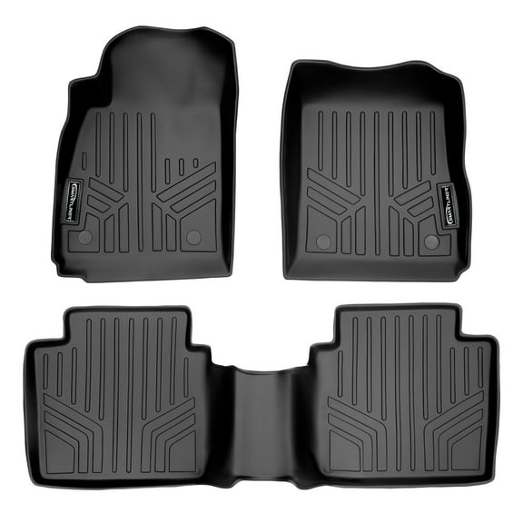 SMARTLINER 2 Rows Custom Fit Floor Liners Compatible with 2014 - 2020 Chevrolet Impala (Gasoline | Not for Limited Trim)