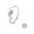 thumbnail image 2 of Anillo Flor De Tulipán Plata 925 Cristal Regalo Para Mujer Xtellar plateado, 2 of 4