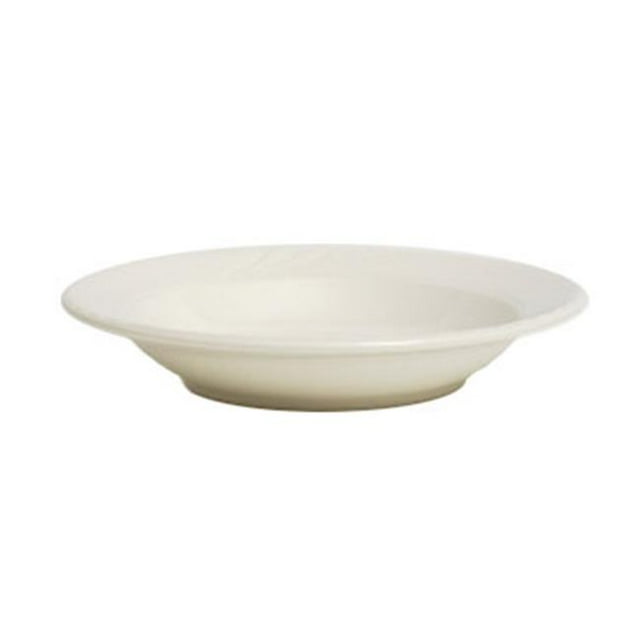 Tuxton China YED-084 Monterey 8.5 in. Embossed Pattern China Rim Soup-Pasta Bowl - American White - 2 Dozen