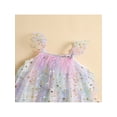 thumbnail image 4 of Vestido Para NiñAs Mangas Voladoras Camisetas Sin Mangas Con Lentejuelas Estrella XBTCLXEBCO Morado;18-24 Meses, 4 of 6