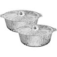 thumbnail image 4 of Disposable Aluminum Pot With Lid Complete Set Good to use on Stove (30, Small: 3.5Qrtz: 9X5 (LXH)), Silver, 4 of 5