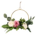 thumbnail image 4 of Kitandove 1Pack Nordic Style Circular Wreath For Home Decoration 11.8x9.8in, 4 of 8