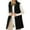 Black#long quilted puffer vest women, variant on Lcziwo Womens Long Puffer Vest Plus Size Full Zip Sleeveless Coat Outerwear Casual Quilted Stand Collar Jackets Travel Cozy Outfits with Hood Navy,L