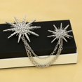 thumbnail image 4 of Collar Broche Cadena Metal Mujeres Regalo de Navidad Elegante Accesorio de moda Oro Jinwen Broche de cadena de la borla, 4 of 8