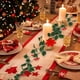 thumbnail image 1 of Rapeiae Simulation Flowers Rattan Wall Hanging Home Decoration Holly Leaves Red Berries Christmas Mood Decoration Simulation Christmas Rattan, 1 of 6