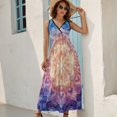 thumbnail image 2 of Kaleidoscope Mandala Colorful Floral Boho Pattern Design Sleeveless Dress Summer Clothes for Women Women's Clothing 2025, 2 of 6