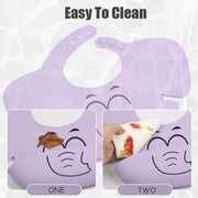 SWAGSON Silicone 5 piece Baby Feeding Set for Baby Led Weaning, Baby Plate and Bowl, Baby Fork and Spoon, Sippy Straw Cup, and Bib