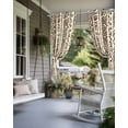 thumbnail image 4 of nqOlkjepod Outdoor Curtains for Patio Waterproof, Vintage Boho Outdoor Privacy Panels Grommet, Abstract Retro Geometric Striped Beige Blackout Outside Curtains for Porch/Cabana 54"x84", 1 Panel, 4 of 8