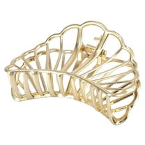 Unique Bargains 2.8" Metal Hair Claw Hair Barrettes Shell Shaped for Fashion for Women