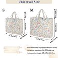 thumbnail image 2 of FORMRS Womens Corduroy Tote Bag Crossbody Shoulder Purse Handbag with Detachable Strap, Pastel Floral Pattern, 2 of 7