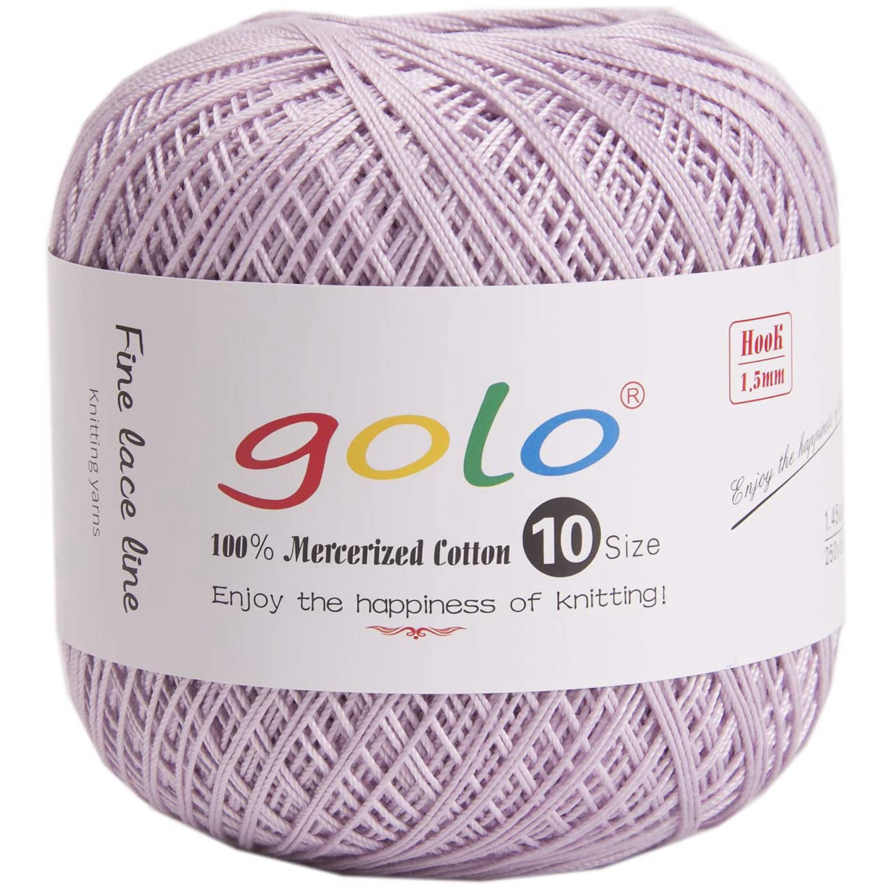 Crochet Thread Yarns for Hand Knitting Size10 (Lilac)