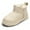Beige, variant on Balabala Kids Winter Snow Boots, Water Resistant Warm Fleece Lined Snow Boots for Girls and Boys