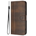thumbnail image 2 of Wallet Case for iPhone 17, RFID Blocking 3 Card Holders Wrist Strap Kickstand Shockproof TPU Shell Premium PU Leather Magnetic Closure Protective Flip Folio Cover,Brown, 2 of 10