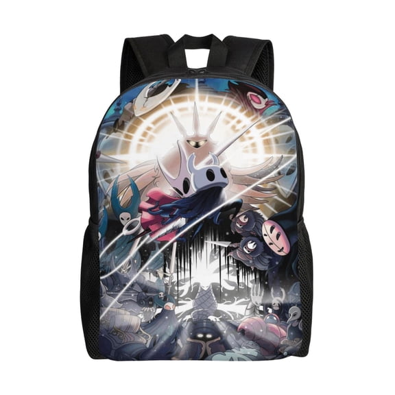 Hollow Game Knight Silksong Large Backpack Lightweight Laptop Bag Daypack Bookbag Travel Backpack for Men Women