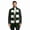 Forest/ White, variant on Unisex Knit Winter Rugby Striped Scarf Heather Black and Heather Grey 1 Pack