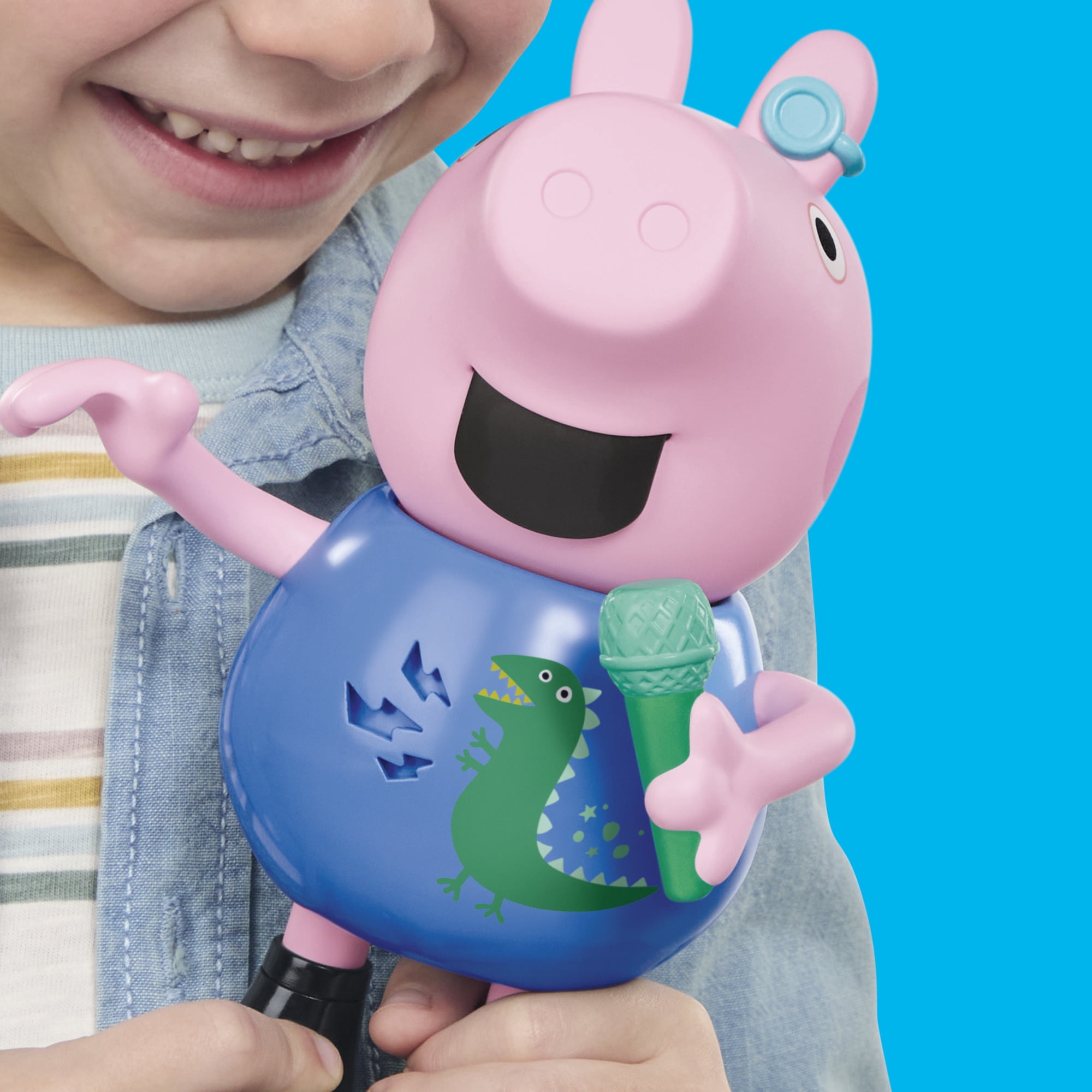 Jouets Peppa Pig Figurine George qui chante et fait des blagues, jouets musicaux préscolaires pour garçons et filles, 3 ans et plus - Version anglaise
