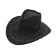 thumbnail image 1 of Sombrero vaquero occidental de ala ancha, visera Fedora Panamá, plegable, para playa, verano rojo, 1 of 8