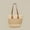 Beige, variant on Stylish Straw Bags | Travel Straw Bag Woven Handmade Shoulder Handbag for Everyday Use Summer Outings