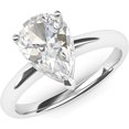 thumbnail image 2 of Jewelerix Pear Cut Ring 925 Sterling Moissanite Engagement Ring 1 CT Brilliant Birthday Gift for Sister, 2 of 4