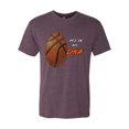 thumbnail image 2 of Wild Bobby, Basketball Fingerprint It's In My DNA, Sports, Men Premium Tri Blend Tee, Vintage Purple, Small, 2 of 5