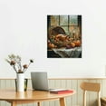 thumbnail image 5 of GooTPa Autumn Harvest with Turkeys and Pumpkins Canvas Wall Art, Canvas Prints Wall Art for Living Room Bathroom Bedroom Office, Art Print Painting for Home Decorations - 16x20in, 5 of 5