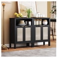 thumbnail image 7 of Sideboard Buffet Cabinet, Modern Accent Cabinet with Storage, Distressed Black, 7 of 7