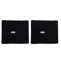 Gildan Heavy Blend Stadium Blanket -WD18 Hemmed Waterproof Warm Satin Fleece Blanket 50"x60" Comforts (Black, 2 Pack One Size)