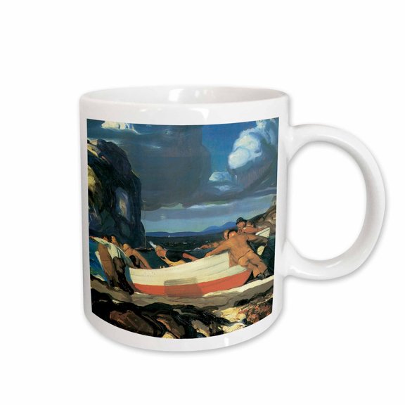 3drose, the Big Dory by George Bellows Maritime Fine Art, 15oz Mug