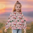 thumbnail image 6 of TFEOQRY Toddler Girls Long Sleeve Hoodless Christmas Sweatshirts Winter Christmas Printed Sweatshirt Pink, 6 of 9